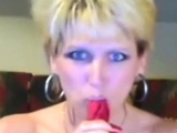 milf shows dirty panties on cam and toys