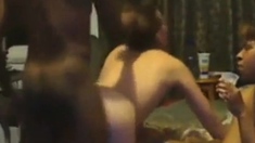Black Girl Watches Husband Fuck White Girl