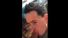 Hot guy swallows big load