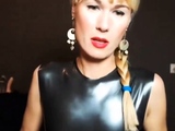 Mature slave in latex