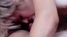 Horny momy eats boy dick