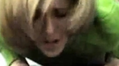 Blond Fucked On A Desk