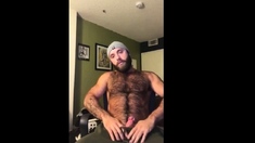 Hairy Lumberjack Shows Off his Cock ( No Cum )