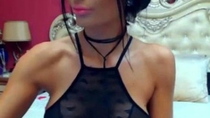 Hot girl play with pussy and show herself