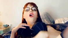 Pregnant Redhead Webcam Masturbation