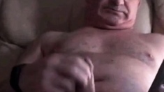 Spanish Grandpa Wanking Hard