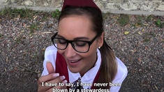 CzechStreets Stewardess Andrea#cute #bigass #teen #hardcore