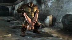 Massive Orc power fucks Tina Armstrong