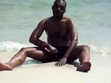 jerking off at the beach