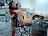 Fetish lesbians toy ass and pussy with plug and vibrator