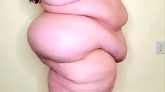 Fat bbw amateur stripping tease