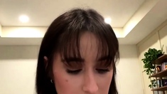 Hot amateur teen girl with big boobs toying pussy on cam
