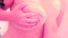 Great Big Boobs On Masturbating Redhead