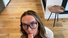 Amateur blonde vanessa cage gives pov blowjob