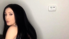 Solo booty assed babe ass toying masturbation in hi def