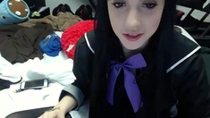 Brunette Solo Webcam Masturbation