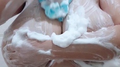 Big boobs milf masturbates with her dildo