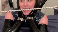 Amateur blondie solo anal masturbation