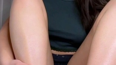 Sexy Asian naked foot fetish action