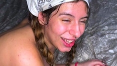 Shae Summers fucking a big cock close up