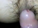 Barebacking my hairy hole - breeding by a big cock