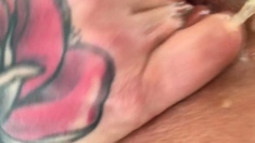hot amateur blonde close up masturbation HD