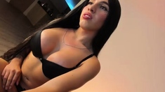 Anal Tranny Big Tits Latina Guy Fucks Shemale