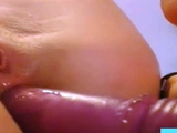 Up-close Anal Play with Dildo and Fingers