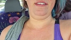 Chubby Amateur Milf Sarah Janes Outdoor Masturbation