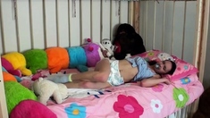 Mia: Masturbates in Crib