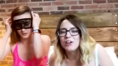 Blonde brunette lesbians flaming pussy licking fingering