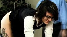 Curvy Ass Brunette Spanked Banged Facialized