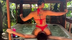 Brutal Baddies - Human Chair In The Jacuzzi Goddess