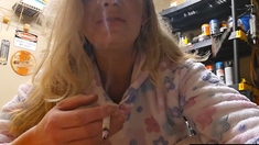 Smoking Babe Jerks You Off