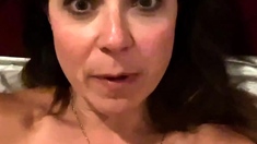 Hot Brunette Big Boobs Toying Pink Pussy