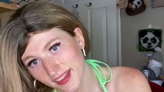 Bikini Modeling With A Girl Dick