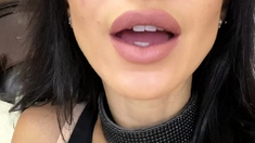 Cute curly brunette solo webcam masturbation