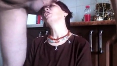 Mature Russian Amateur Gets a Facial