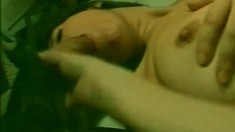 Bushy Twat Susie Toys It And Then Gets A Couple Of Dicks To Munch On