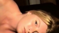 Look at her eyes as she masturbates