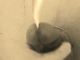 homemade gloryhole handjob with big cumshot