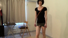 Crossdresser Wearing A Mini Skirt