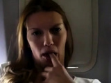slut cums at 30k feet
