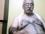 grandpa jerking off ass show