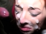 amateur bukkake gag on cum
