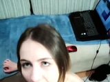 Horny teen takes big hard cock in ass and dildo in pussy