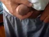 old man jerking his big dick